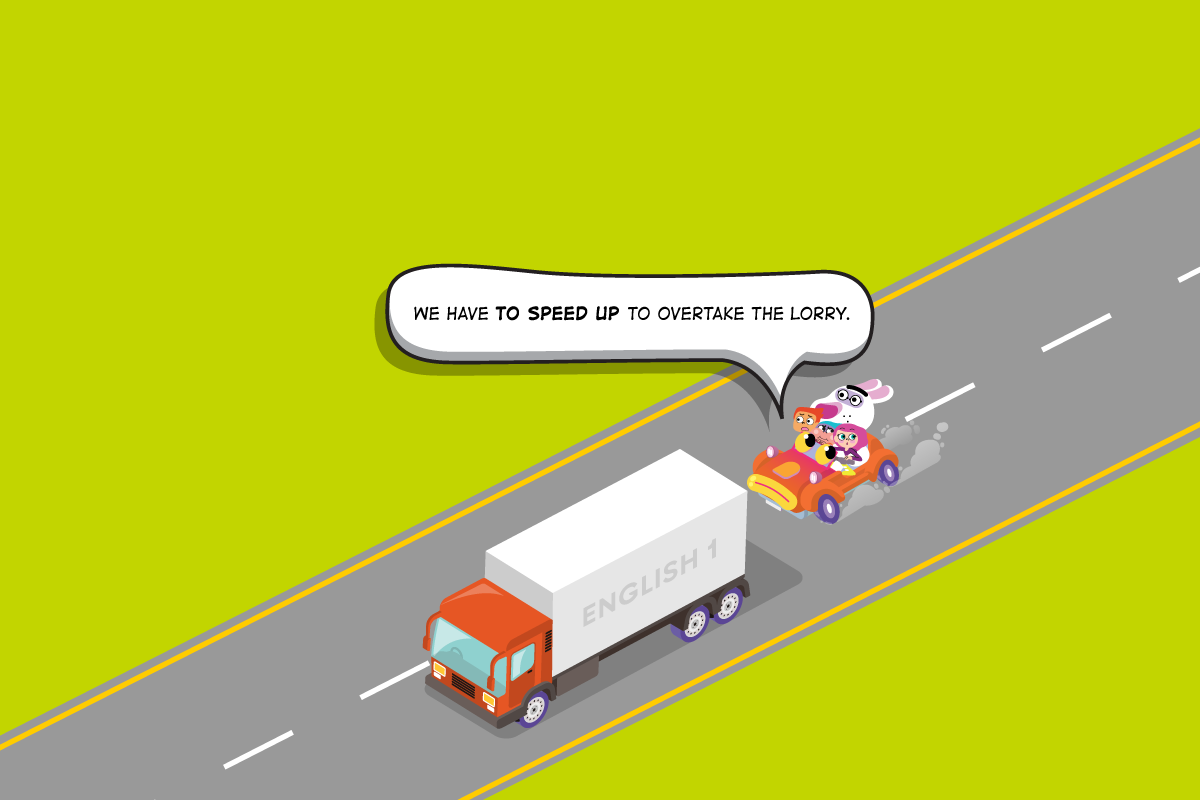 phrasal verb mengemudi